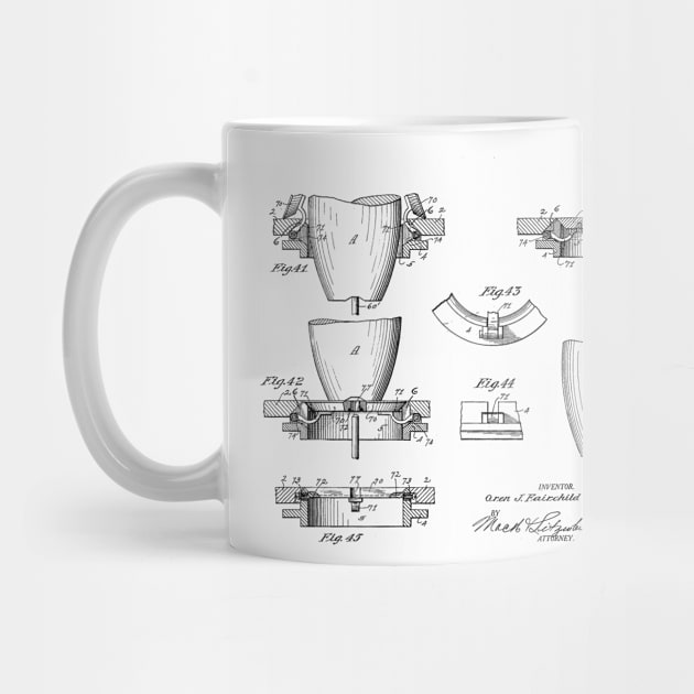 Automatic Bowling Mechanism Vintage Patent Hand Drawing by TheYoungDesigns